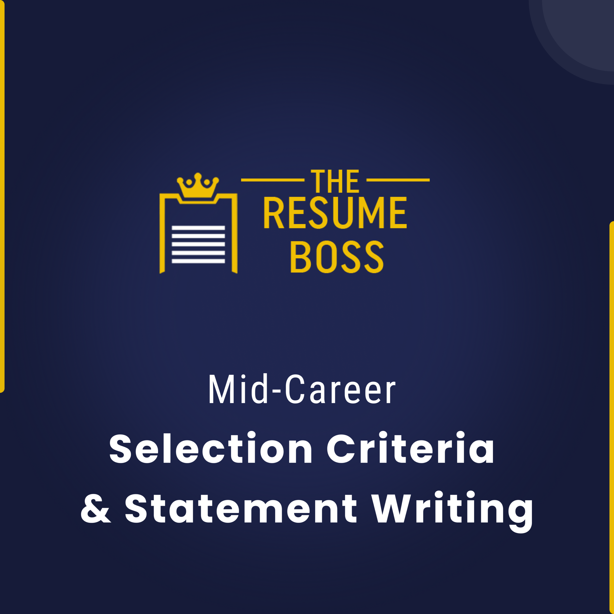 Mid-Career Selection Criteria & Statement Writing